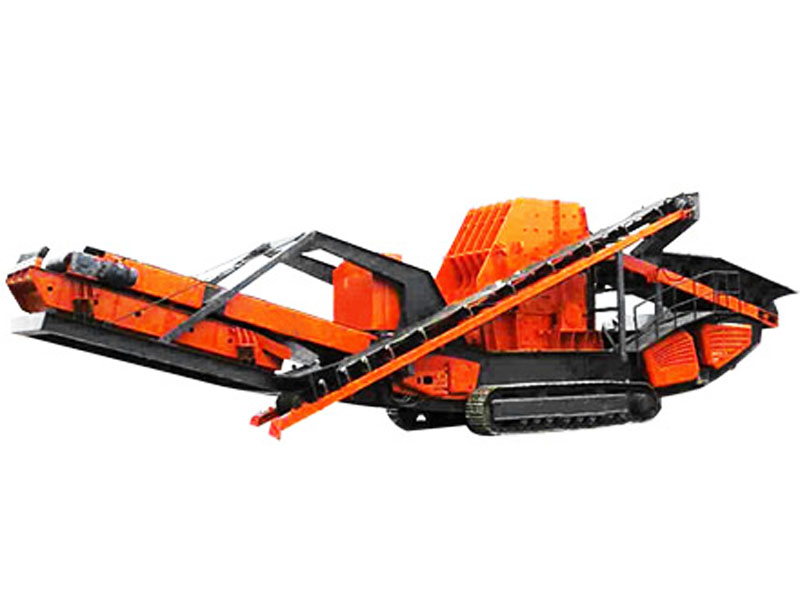 反擊式履帶移動石子破碎機(jī)